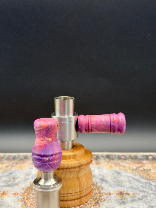 Box Elder Burl Crown Handle Combo
