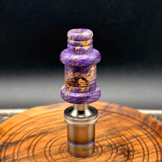 Maple Burl Crown Handle / Tamper