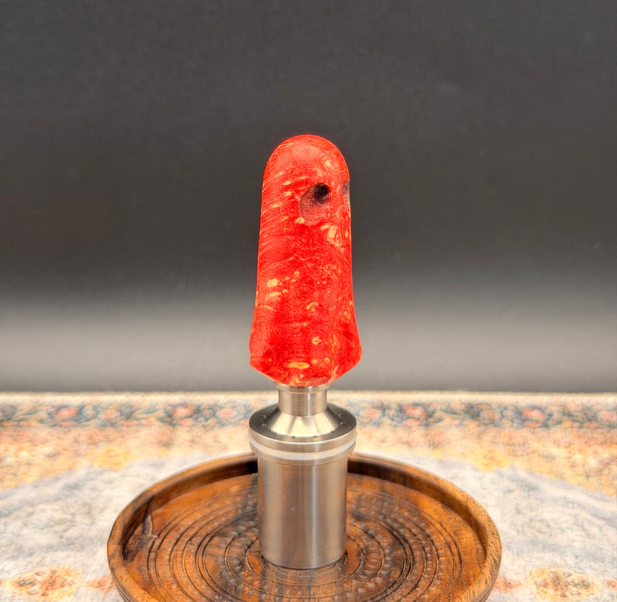 Box Elder Burl Micro Geist Crown Handle