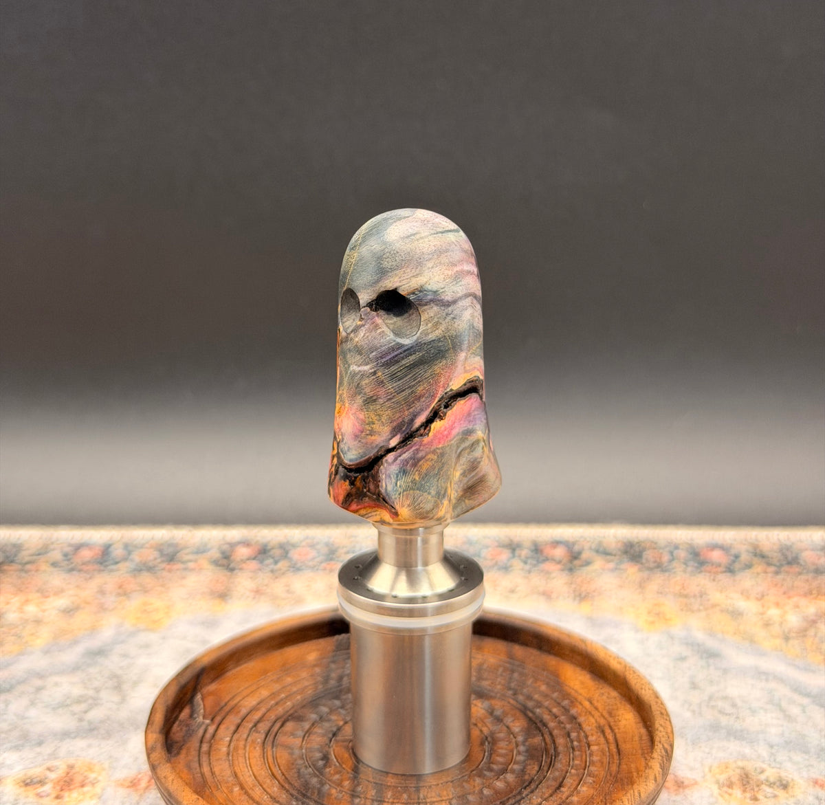 Box Elder Burl Micro Geist Crown Handle