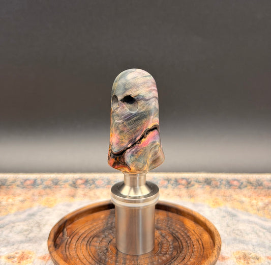 Box Elder Burl Micro Geist Crown Handle