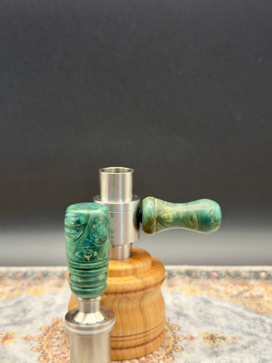 Box Elder Burl Crown Handle Combo