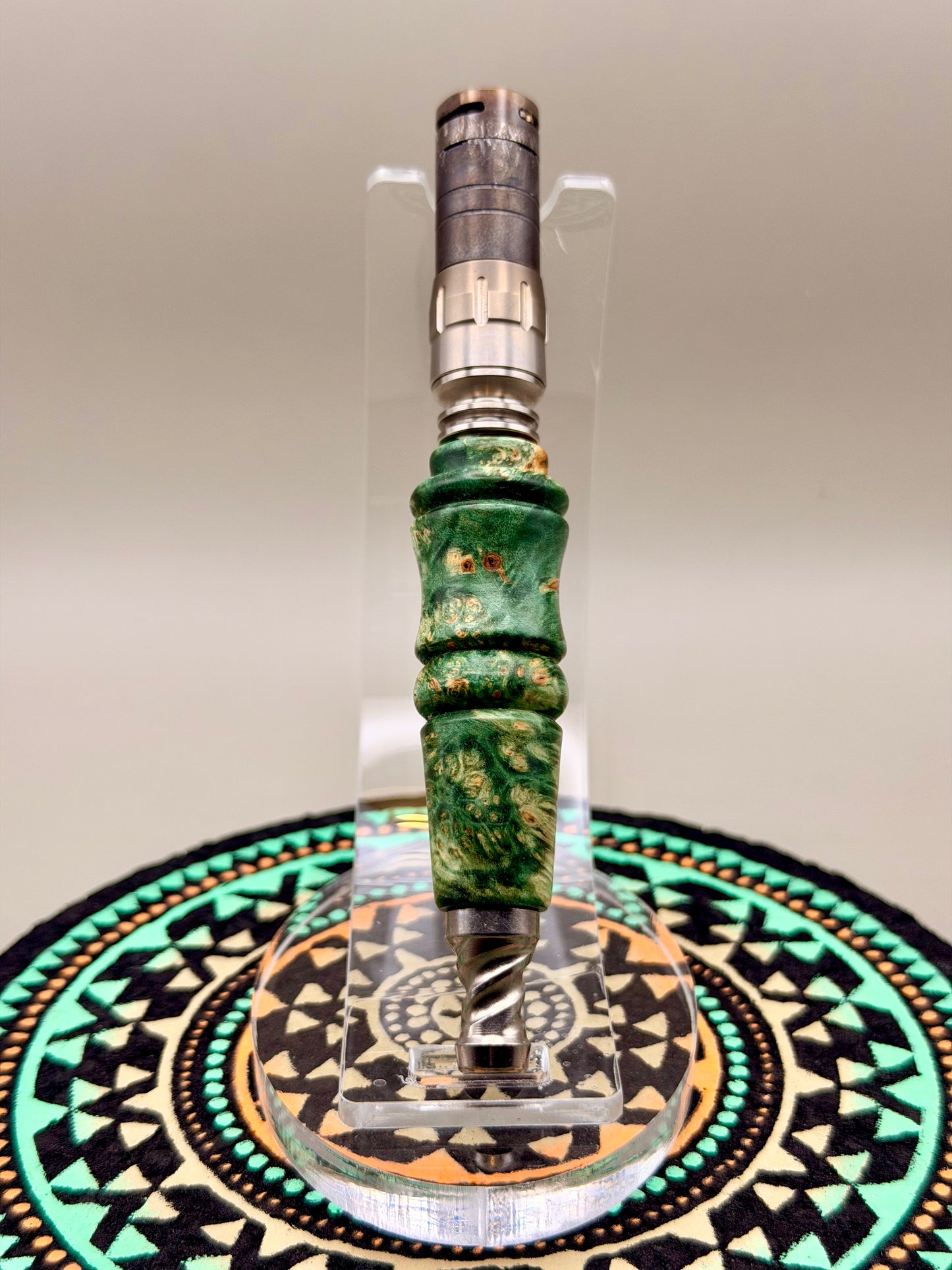 Stabilized Box Elder Burl Stem for 8mm Thermal Engines