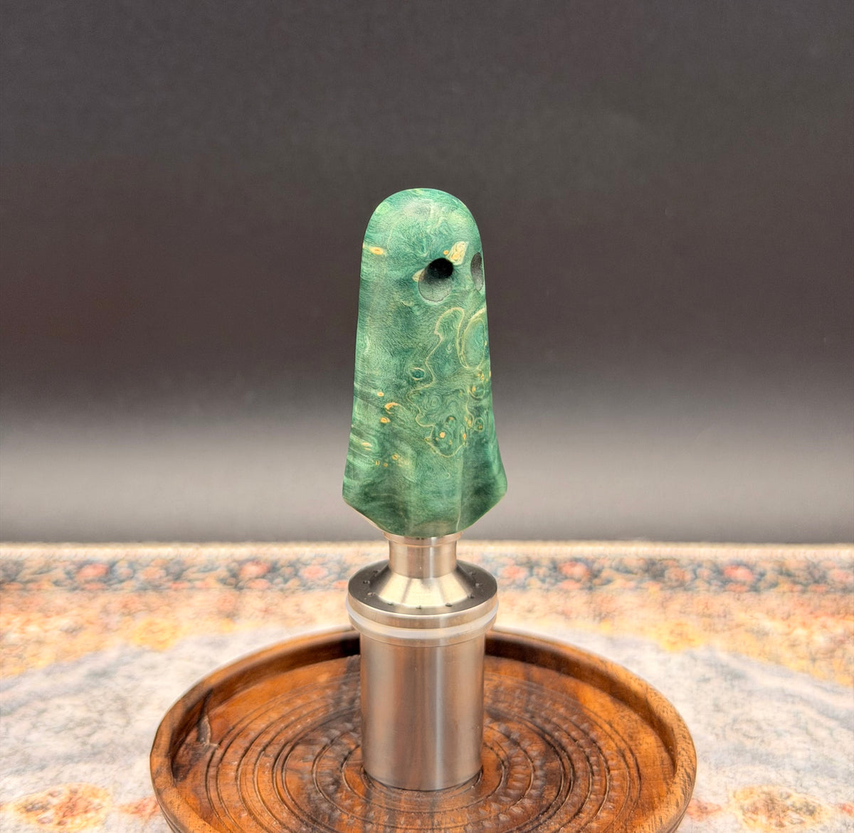 Box Elder Burl Micro Geist Crown Handle