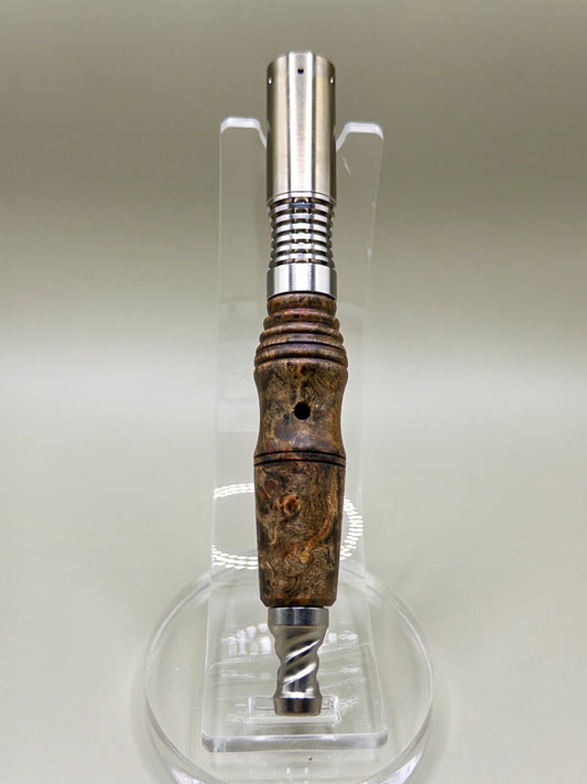 Stabilized Buckeye Burl Stem for 8mm Thermal Engines