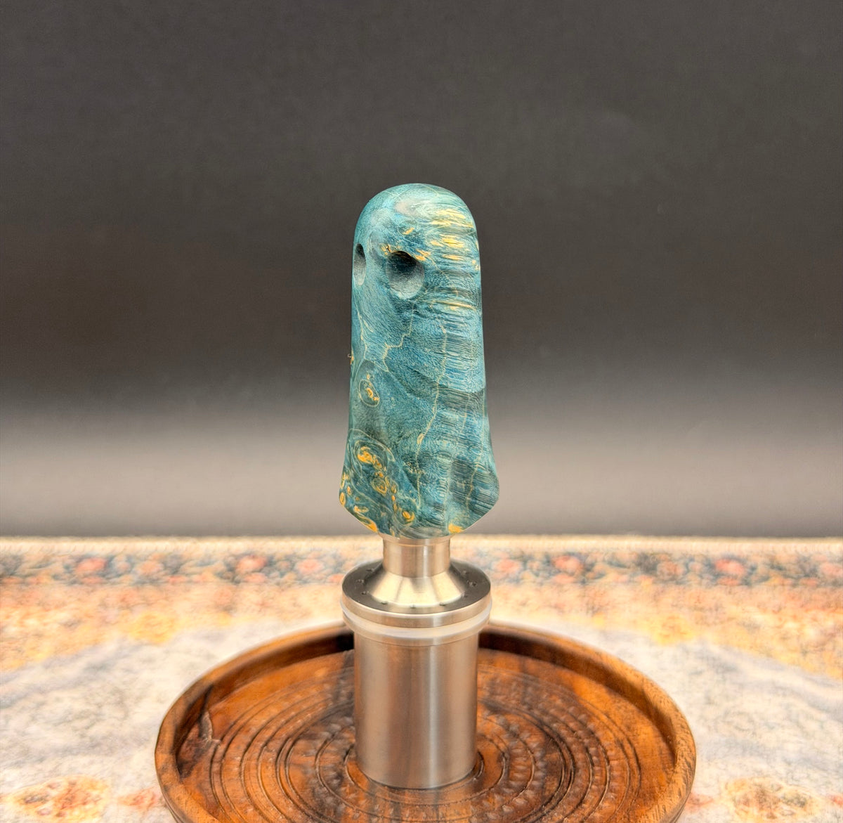 Box Elder Burl Micro Geist Crown Handle