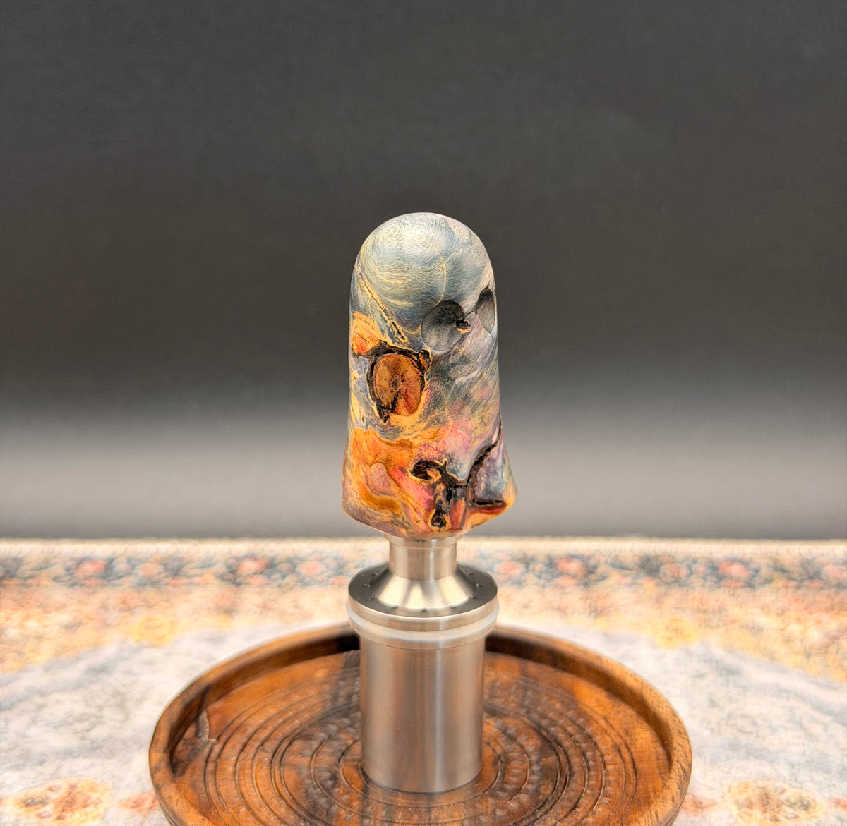 Box Elder Burl Micro Geist Crown Handle