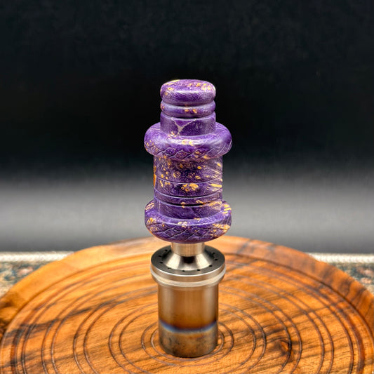 Maple Burl Crown Handle / Tamper