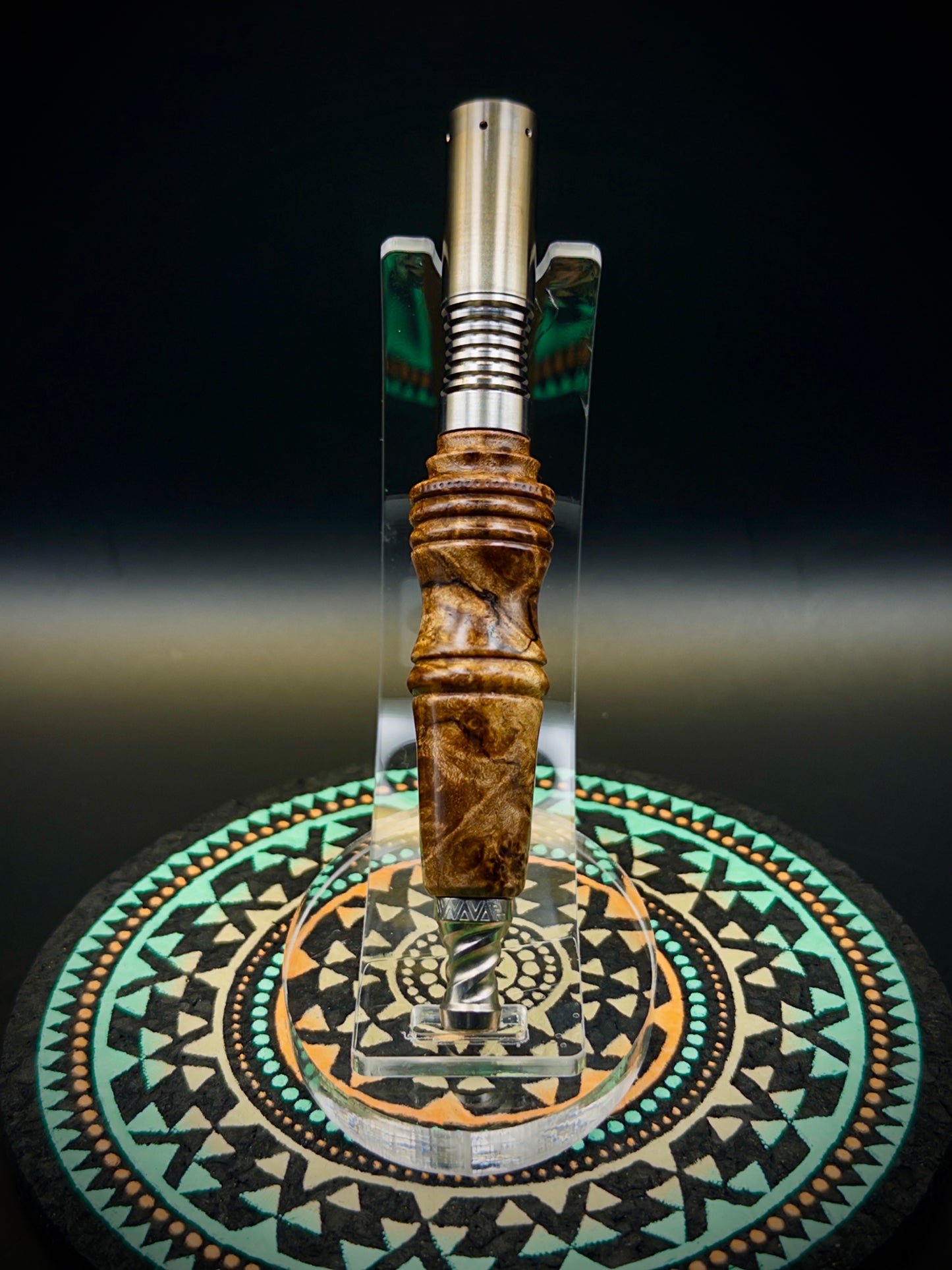 Spalted Maple Burl Stem for 8mm Thermal Engines